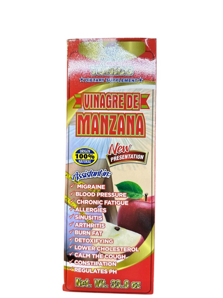 VINAGRE DE MANZANA 1LT CAJA