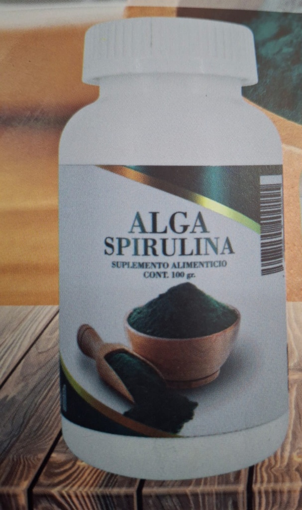 ALGA SPIRULINA 100 GRS MEXICA
