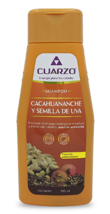 SHAMPOO CACAHUANANCHE Y UVA 550ML CUARZO