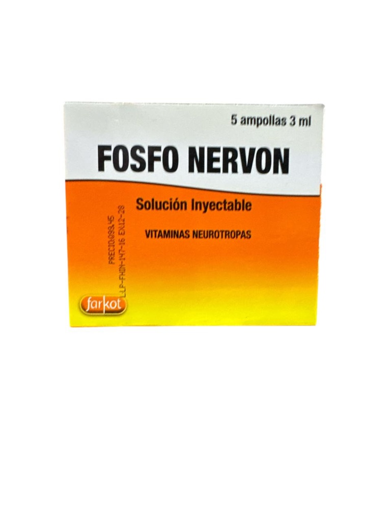 FOSFO NERVON INYECT  5 AMP