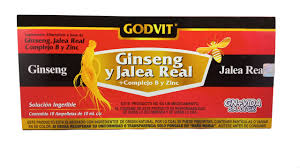 GINSENG Y JALEA GODVIT 10 AMP GN+VIDA