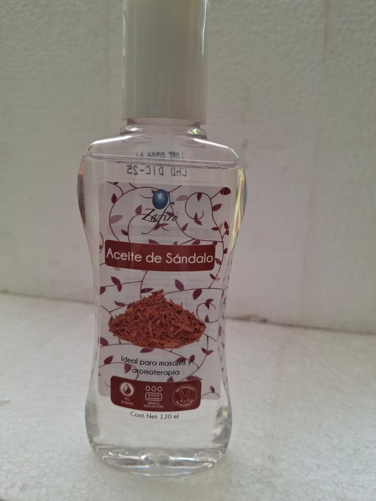ACEITE DE SANDALO ZAFIRO 120 ML