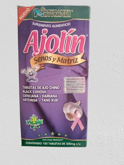 AJOLIN SENOS Y MATRIZ  C/100 TAB NATURAMEX