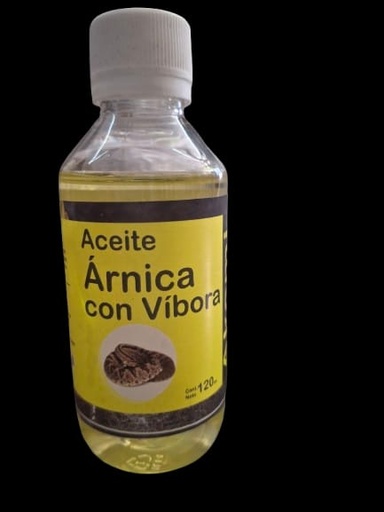 [7525256200255] ACEITE ARNICA CON VIBORA 120ML AKEMI
