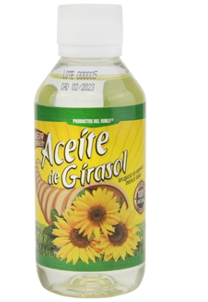 [750137921454] ACEITE DE GIRASOL 120 ML DEL ROBLE