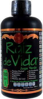 [70935500052] RAIZ DE VIDA JUGO VERDE 1LT FCO NEGRO