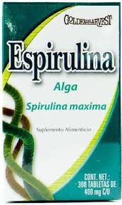 [7501170100383] ESPIRULINA C/300 TAB GOLDEN