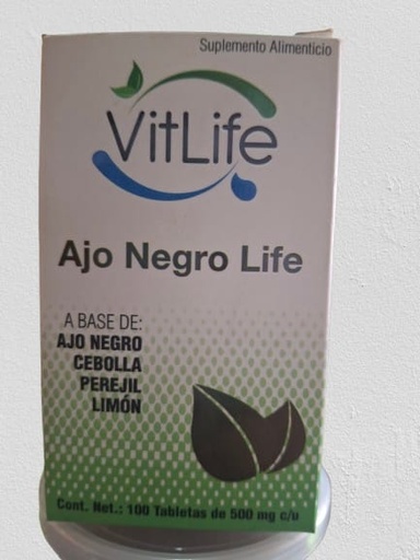 [7500318001018] AJO NEGRO VITLIFE 100 TAB