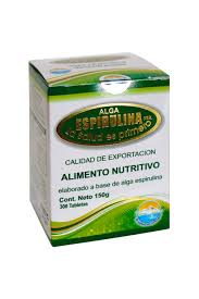 [7501730100334] ALGA ESPIRULINA CON 300 TAB LA SALUD