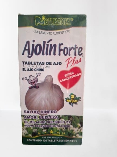 [6133900034548] AJOLIN FORTE  C/100  TABLETAS NATURAMEX