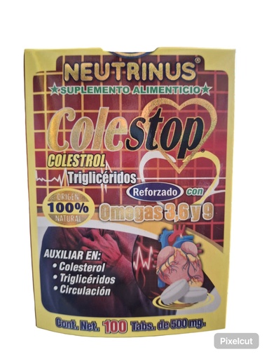 [7502021006038] COLESTOP 100 TAB TECNU COLESTEROL YTRIGLICERIDOS