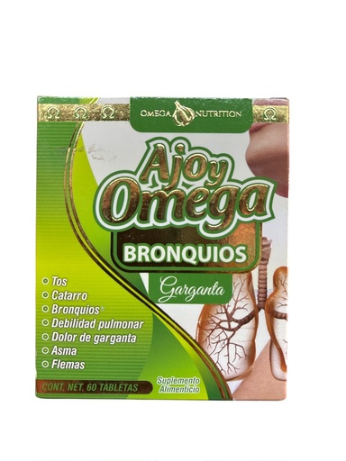[3166557819514] AJO Y OMEGA BRONQUIOS 60 TABS