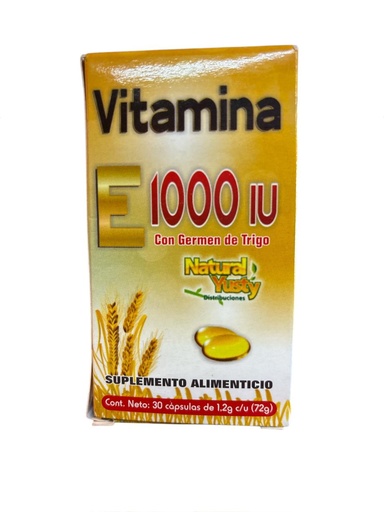 [GEN-1563] VITAMINA E 1000 IU CON GERMEN C/30 YUSTY